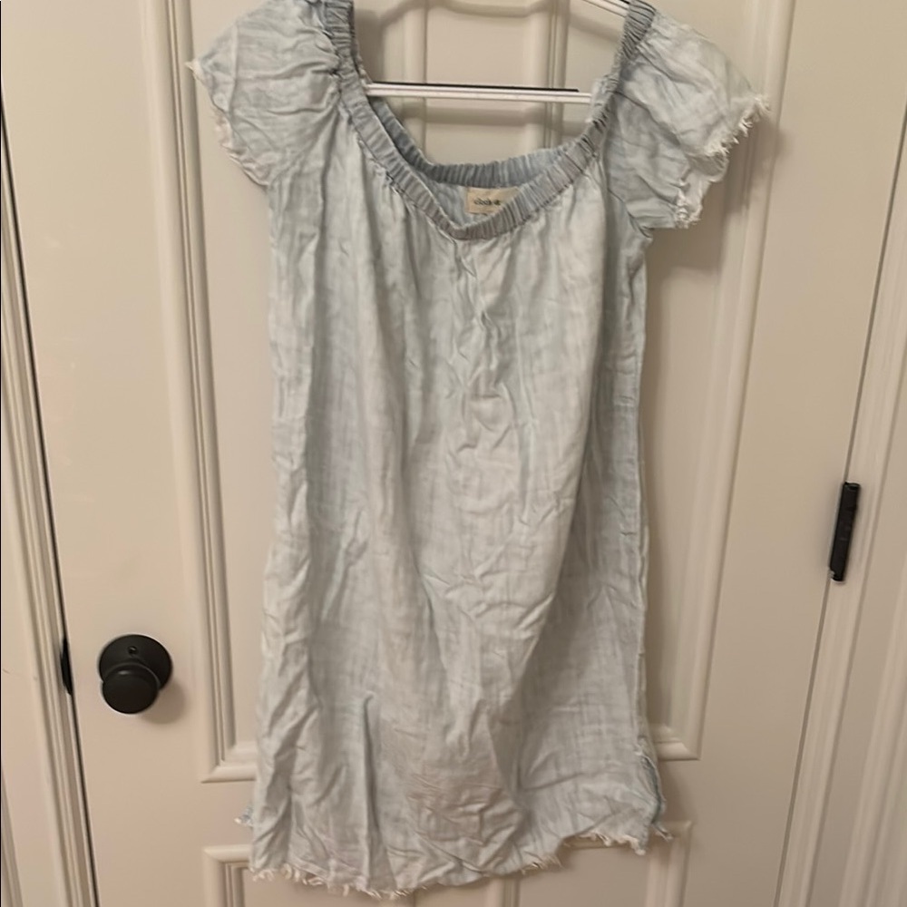 Cloth & Stone Sky Blue Gathered Top